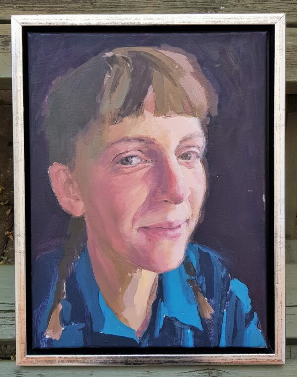 Painted portrait on canvas - Image 2