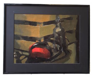 Still Life #2 <br> Olie på lærredspapir <br> 29,5 x 42 cm