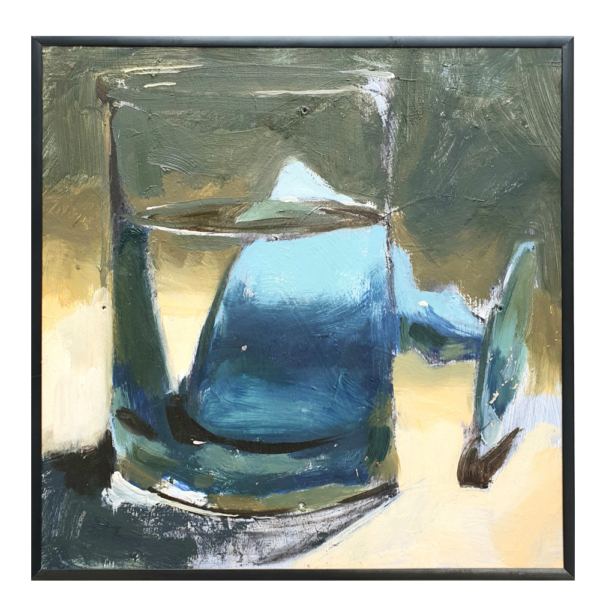 Still Life #3 <br> Olie på masonitplade <br> 32,5 x 32,5 cm