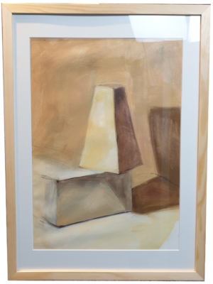 Still Life #12<br> Olie på lærredspapir <br> 42 x 59  cm