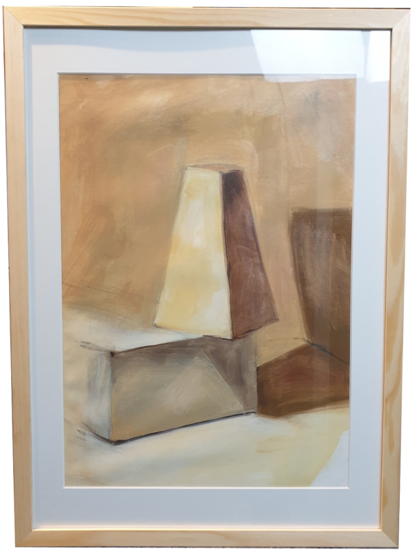 Still Life #12<br> Olie på lærredspapir <br> 42 x 59  cm
