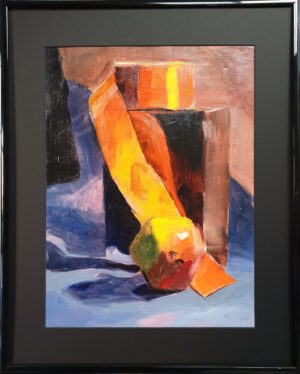 Still Life #26<br> Olie på lærredspapir <br> 29,5 x 42 cm