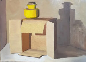 Still Life #28<br> Olie på lærredspapir <br> 59 x 42  cm
